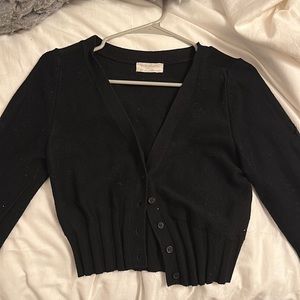Urban Outfitters Black Cropped Cardigan